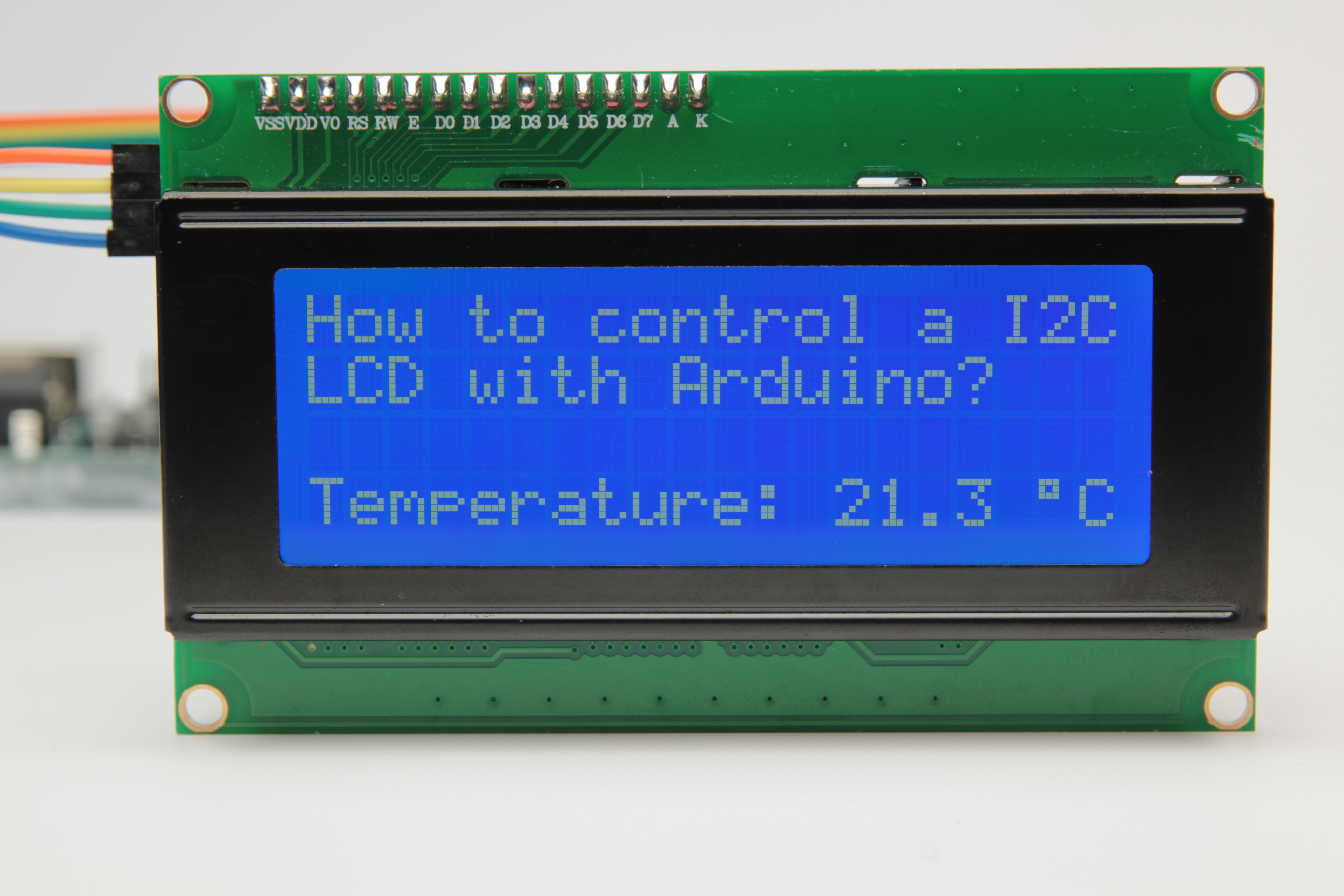 Nylon afdeling Wijzerplaat Character I2C LCD with Arduino Tutorial (8 Examples)